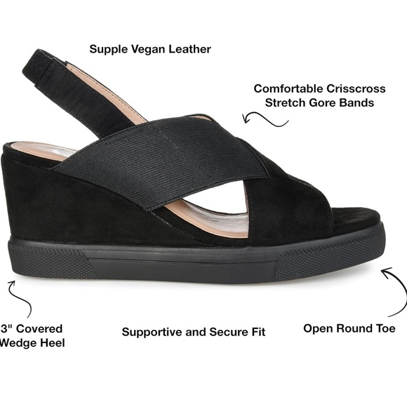 Journee Collection Women's Ronnie
Wedge Sandal, Size 9, Very Good Condition - Picture 4 of 13